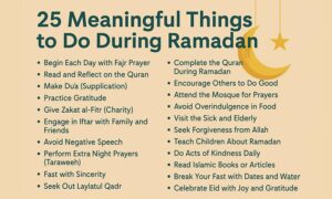 25 Meaningful Things to Do During Ramadan