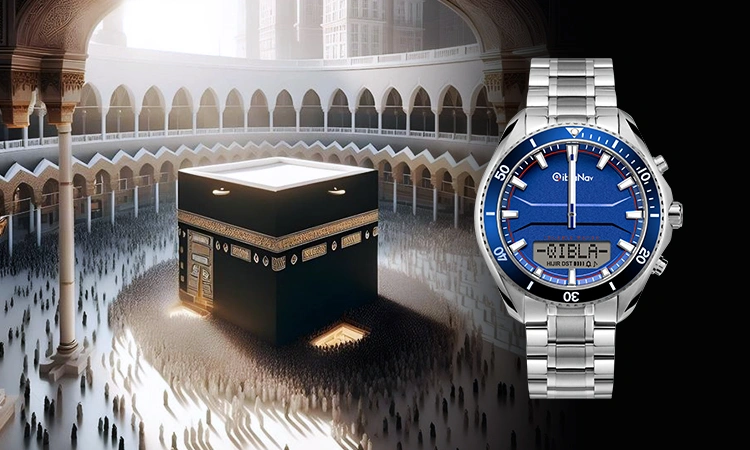 Qibla Watch For Muslim Azan Prayer Compass Water Resistance W603 2 azan watch