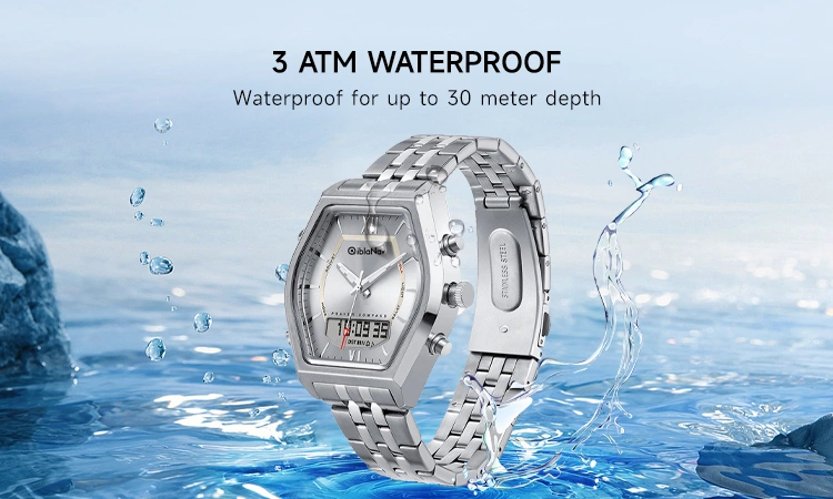 Azan Wrist Watch Compass | Muslim Watch Auto Qibla Direction Compass Water Proof W604 5 W604 azan watch 4